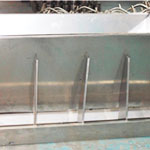 Double-side 4-direction stainless feeding trough