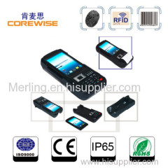 3g 5 inch fingerprint sensor HF RFID