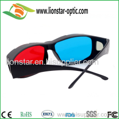 Plastic red cyan 3d glasses good quality red cyan 3d glasses