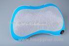 Portable Blue Vibration Shiatsu Neck Massaging Pillow with Two Heads