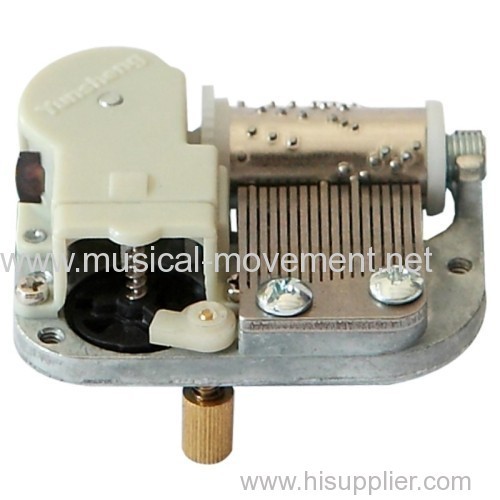 On Off Rotary Switch Mini Clockwork Music Box 18 Note Movements