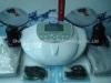 Two People Use Dual Ionized Foot Detox Machine , Ionic Foot Detox Machine