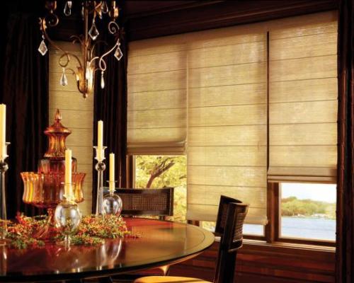 2015 hot sale polyester fabric chain bathroom roller blinds