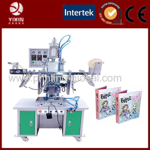 Flat surface product with heat transfer printing machine