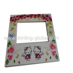 Flat surface product with heat transfer printing machine