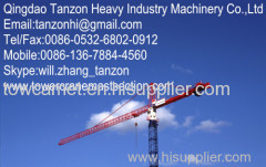 Safe Construction Tower Crane 48m Freestand 60m Jib Length For High Rise Commercial