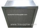 H13 / H14 Clapboard Rigid HEPA Air Filter One Side Flange , Pharmacy Deep Pleat Hepa Filter