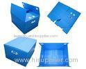 Blue Non - Toxic Folding Plastic Corrugated Plastic Boxes With Thickeness 2-6mm