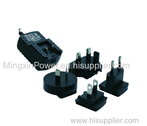 5V 2.1A Universal AC/DC Adapter with Interchangeable Plugs