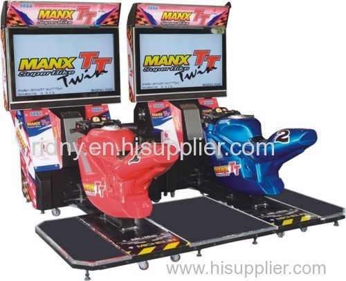 Twin motor racing arcade game