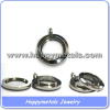 Stainless steel jewelry screw floating locket