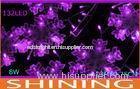 Pillar Decoration Snowflake Purple LED Curtain Lights With ROHS Approved