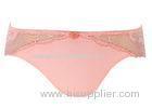 Pink Lace Floral Pretty Girls Bikinis Smooth Microfiber underwear