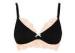 Black White Seamless Cotton Nursing Bra with Soft Lace for Womens