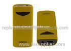 Yellow 5200 Mah Portable External Power Bank for smartphones usb power backup