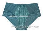 Grace lace Middle Waist Plus Size Panties / Dark Green 2XL Jacquard Panties