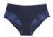 Dark Blue Most Comfortable Plus Size Panties in L / XL / XXL / XXXL Contrast Lace