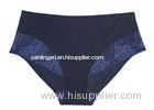 Dark Blue Most Comfortable Plus Size Panties in L / XL / XXL / XXXL Contrast Lace