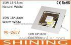 ROHS Approved 15watt 1200Lm Airports COB LED Downlight 75 CRI 50000h