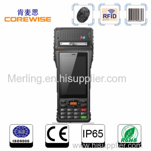 High quality Low price Handheld pos with printer  ,GPS, camera, rfid reader ,2D barcode scanner
