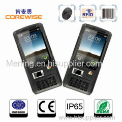 Android mobile Data Collecting Terminal with Fingerprint Scanner Android POS Terminal