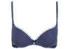 Beautiful Centre Panel Padded Push Up Bras in Classical Dots Printing Microfiber