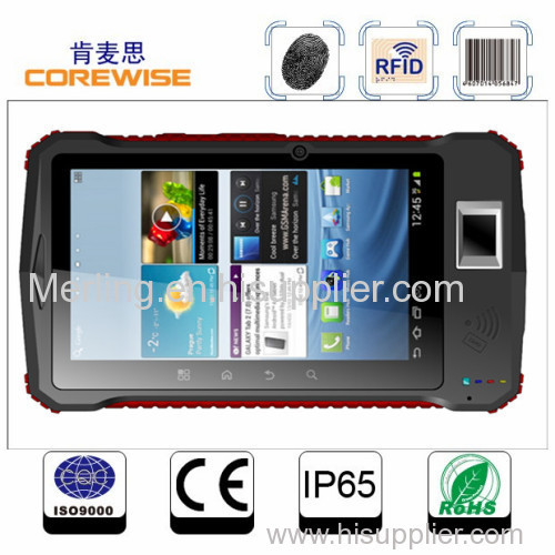 Android PDA with barcode scanner,RFID reader and fingerprint reader