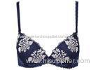 Customized Excellent Embroidered Lace Padded Push Up Bra with Exquisit Bow