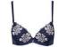 Customized Excellent Embroidered Lace Padded Push Up Bra with Exquisit Bow