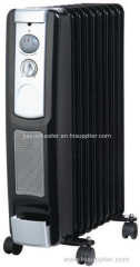 Black Electric Oil Filled Heater