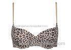 Wild Nature Leopard Print Wireless Bra Womens Seamless Push Up Bras