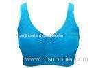 Seamless lined cup pullover Soft Sports Bra Jacquard Fabric Comfort