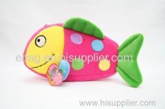 cartoon plush shape of 2#fish pencil bags