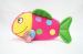 lovely cartoon plush shape of 1#fish pencil bags