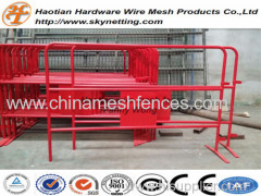 fixed feet Galvanized security steel road pedestrian barrier