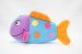 lovely cartoon plush shape of 3#fish pencil bags