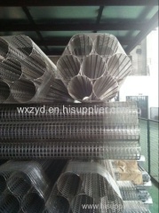 Square Hole Straight Seam Perforated Metal Welded Tubes Filter Frame