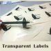 Vinyl company logo transparent labels seal stickers