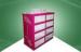 Rose Red Strong Paper Cardboard Pallet Display in Stores 80X60X130CM