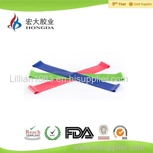 Aerobic resistance loop elastic exercise band circular fitness training latex gym body building band