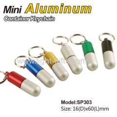 Pill Box Holder Keychain