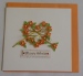 Handmade quilling flower paper card