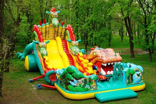 Adult inflatable rental slide