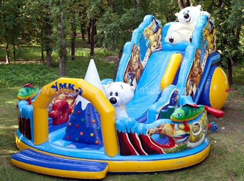 American inflatable bouncer slide combo