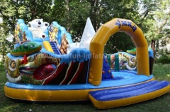 American inflatable bouncer slide combo