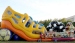 Amazing shape inflatable slide