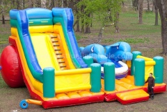 Animal design inflatable slide