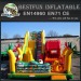 Durable inflatable moonwalk slide