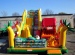 Durable inflatable moonwalk slide