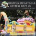 Animal world arch inflatables slide
